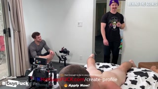 Behind The Scenes: Hot Twunk Lucas Gets The Best Of Both Worlds!