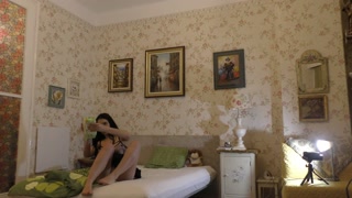 All Natural Big Tits Big Ass Hot Brunette Babe comes for a Fashion Sexy Lingerie Try on Shooting