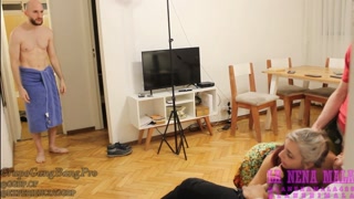 MY FRIENDS BETRAYED ME. They fucked my girlfriend while I was in the bathroom. unexpected end