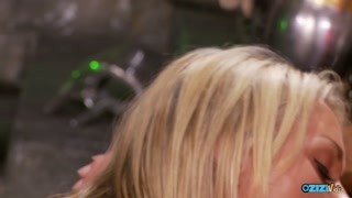 Two naughty chicks having some kinky fun with big cocks