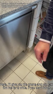 STRANGER CHALLENGE - I ask a stranger to fuck me in the stockroom of a pizzeria