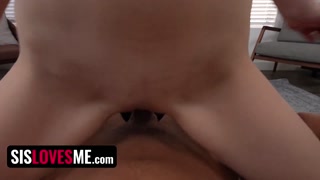 Petite Stepsister Demi Is Excited To Have Her Stepbrother Quinton Back From College - SisLovesMe