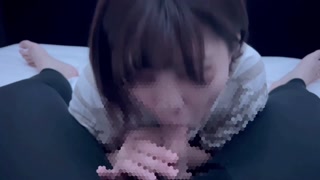 Lascivious girlfriend who gobbles up erotic sperm and says "It is delicious"