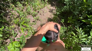 Trail in the forest and hot sex outdoors - AdaKham