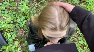 RISKY PUBLIC SEX in the forest with Californiababe