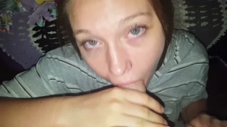 Hotwife Sucks BWC for a Throatpie