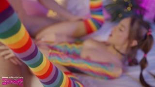 stepbrother nerd showed stepsister a dick - SolaZola