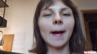 Hot and Intense Sex in the Kitchen with a Cute Horny Amateur Girlfriend Hiyouth