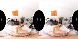 VRHUSH Busty redhead Skylar Snow finally gives it up