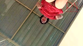 Cute housewife has fun without panties on the swing Puta swings and shows off her perfect pussy