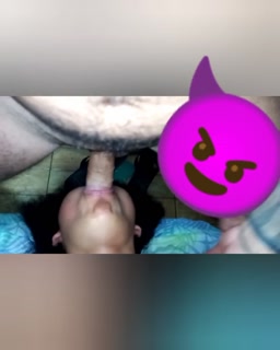 Stepdaughter compilation of the extreme bulge in the deepthroat upside down (Part 1)