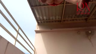 Cute housewife has fun without panties on the swing Slut swings and shows her perfect pussy 2
