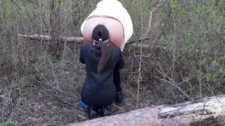 Left with my girlfriend in the forest to fuck - IkaSmokS