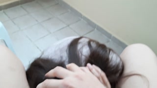 Cunnilingus on the balcony of a hotel in Turkey. Public sex