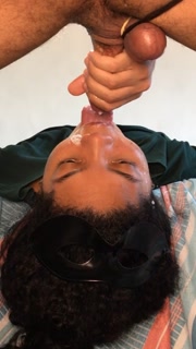 Stepdaughter in the biggest deepthroat fuck ever seen (New angle)
