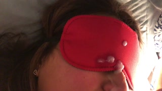 my stepmother with eyes cover thinks&nbsp;