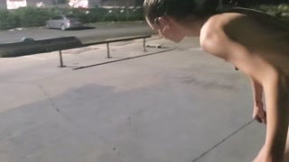 Naked Skateboarding
