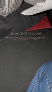 AngelaDoll - I propose to my banker to empty his balls to swallow