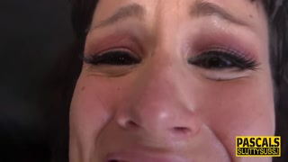 Toyed milf submissive gets fucked and throats