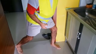 SEXY PARODY# Unprofessional n Crazy Delivery Guy CUM my floor during his mission # Smile n LIKE!