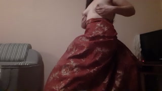 Licking my and ass under the dress. Stormy orgasm - lesbian_illusion
