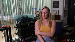 Blonde beauty Riley Reyes has a semen fetish!