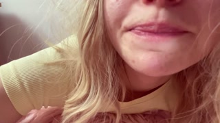 I SAT on TINY HUMAN, feel so GUILTY, now he wants to play inside my GIANTESS mouth! HD / 10 MIN