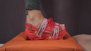 Boot Licking, Boot Fetish, Spitting, Trampling face, Boot Worship, Female Teen