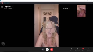HOT Mature MILF Blows &amp; Shags Pizza Man, While on Skype Call to hubby!  British Amateur Cuckold x