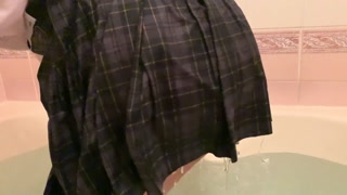 schoolgirl uniform wetlook
