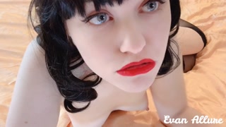 Red Lips, Long Tongue and Teeth Tease and Denial