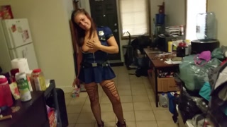 Halloween Police Slut Ready for the BBC