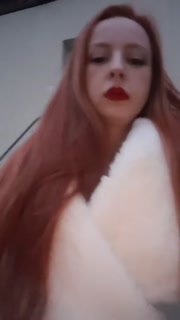 smoking fetish goddess red head