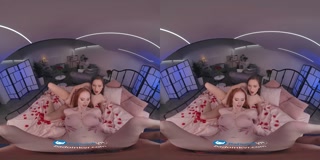 Valentine's Day Threesome With Stacy Cruz and Lenina Crowne VR Porn