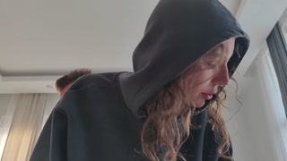 Stepfather filled her ass with milk for absenteeism!