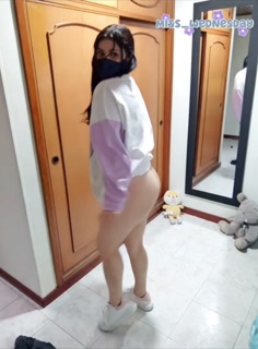 Cute teen dancing and stripping on TikTok