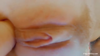 Little hairy pussy learning takes dick. Homemade video. Close-up