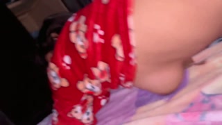 Innocent Chica FUCKING her Stepdad at Night She loves it!!