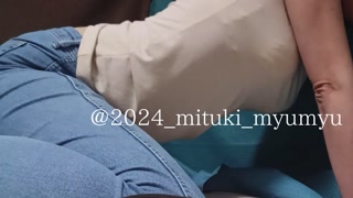 【個人撮影】jジーパン履いたまま四つん這いおもちゃオナニー　＜横から撮影バージョン＞　japanese