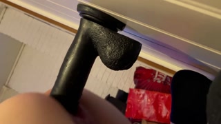 Asian fucking wall mounted dildo