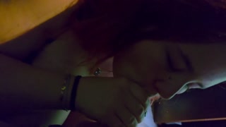 Sucking stepbro with cumshot