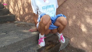 My stepsister peed in the city center