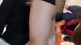 A lot of cum splashed on Japanese schoolgirl's uniform
