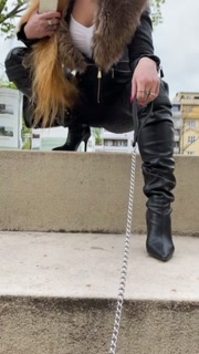 EXTREM public humiliation of my doggy&nbsp;in Prague