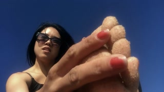 Dominatrix Mara's Sandy Beach Feet