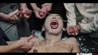 Library Futa Gangbang -Gets Trapped By Sex Hungry Shemales