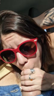 Argentina sucks cock in car ride - Sara Latina