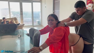 I FUCK THE DAUGHTER OF A BLIND MAN NEXT TO HIM, SEMEN FALLS ON HIM AND HE THOUGHT IT WAS CREAM