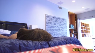 DTFsluts - Petite Teen Kacy Lane gets her TIGHT Pink Pussy Stuffed with James Deen's BWC