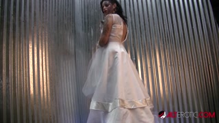 Kitten spreads her pink pussy on her special day